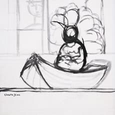 Cícero Dias, Sem título (Barco e Figuras). / Untitled (Boat and Figures). (1980-1989)