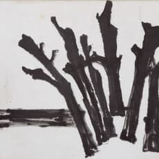 Etel Adnan, Tree Trunks (1972)