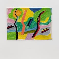 Etel Adnan, Rivière Bleu (2019)