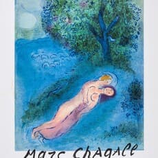 After Marc Chagall, Marc Chagall Graveur Japon Exhibition Poster (1987)