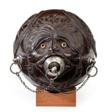 A Group of sailors’ coconut shell ‘Bugbear’ powder flasks