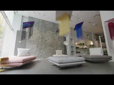 Ligne Roset x Sunbrella x Pollack with Liz Collins's "Dynamic Expansion"